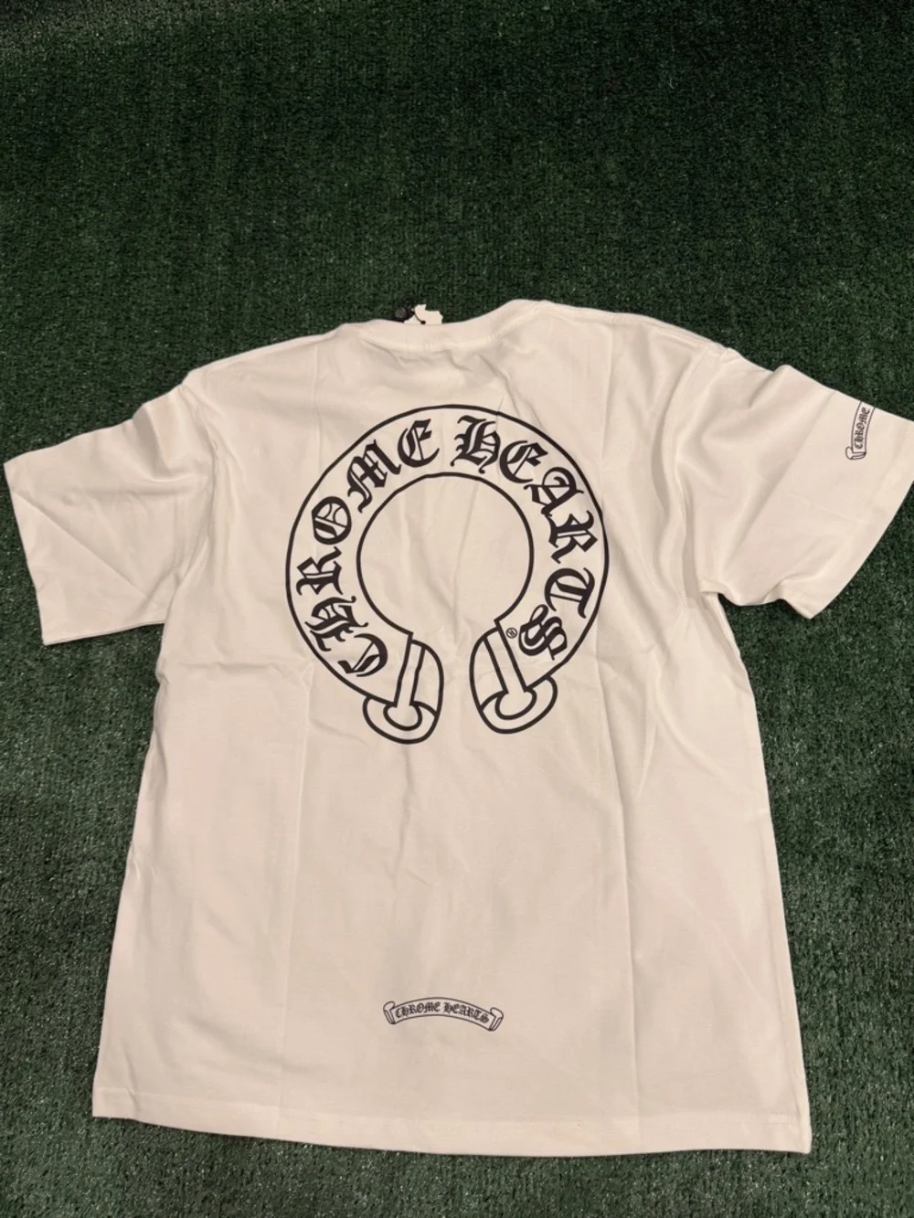 Chrome Hearts White Short-Sleeve Tee with Chest Logo - Picture 2 of 2